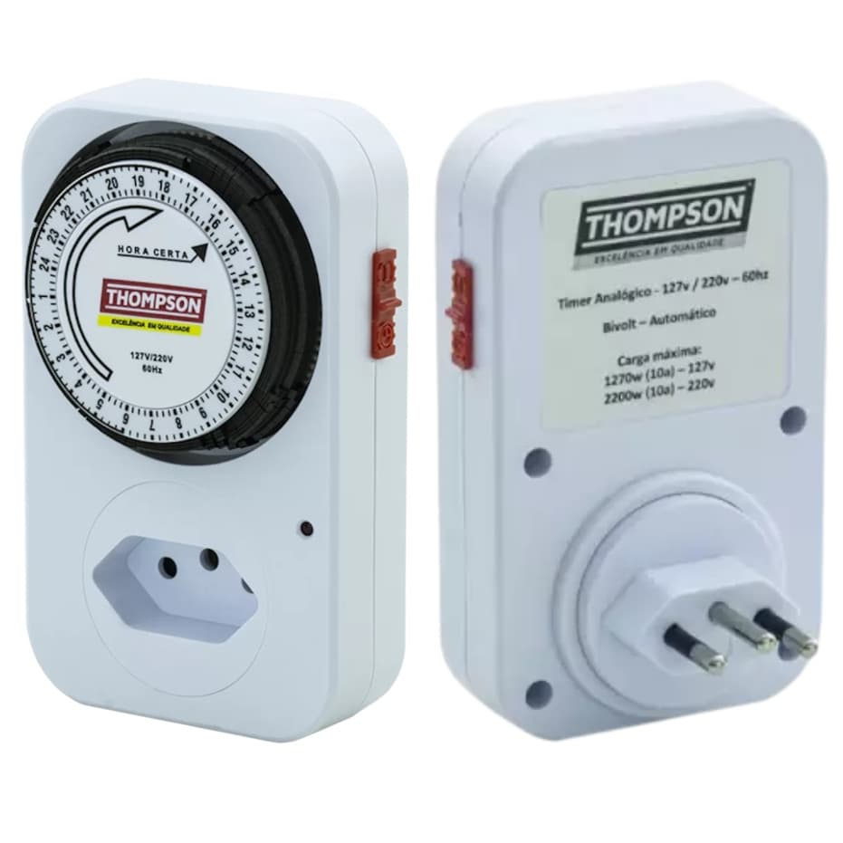 Timer Analógico Bivolt Temporizador Programável - Thompson