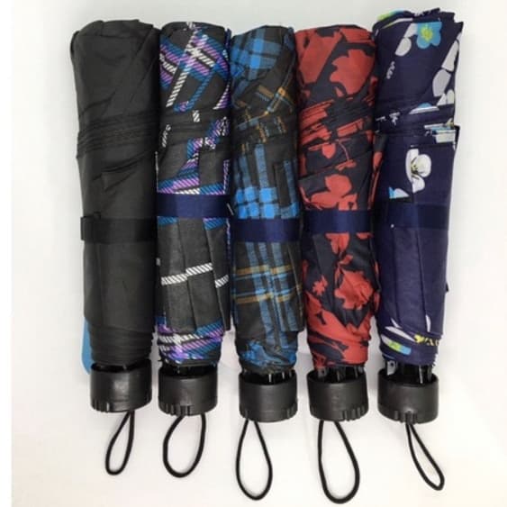 Sombrinha Portátil Colorida com Estampa e Lisa Vários Modelos