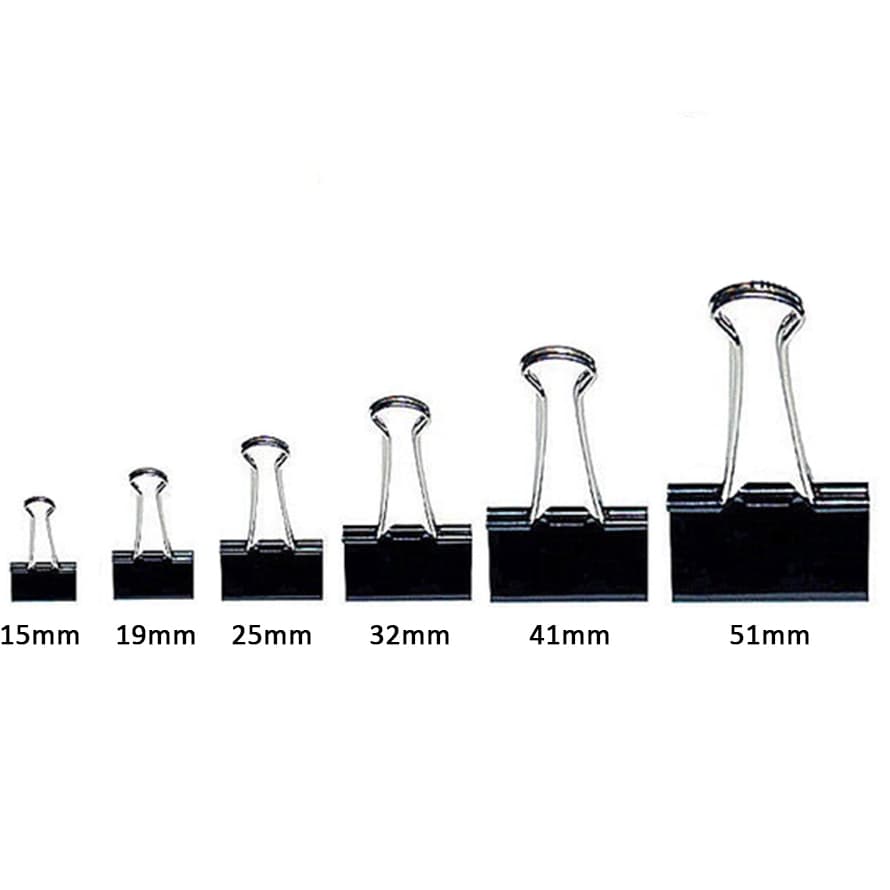 Prendedor Clips Pegador Papel Binder Metal Maozinha Clip Preto e Cores.