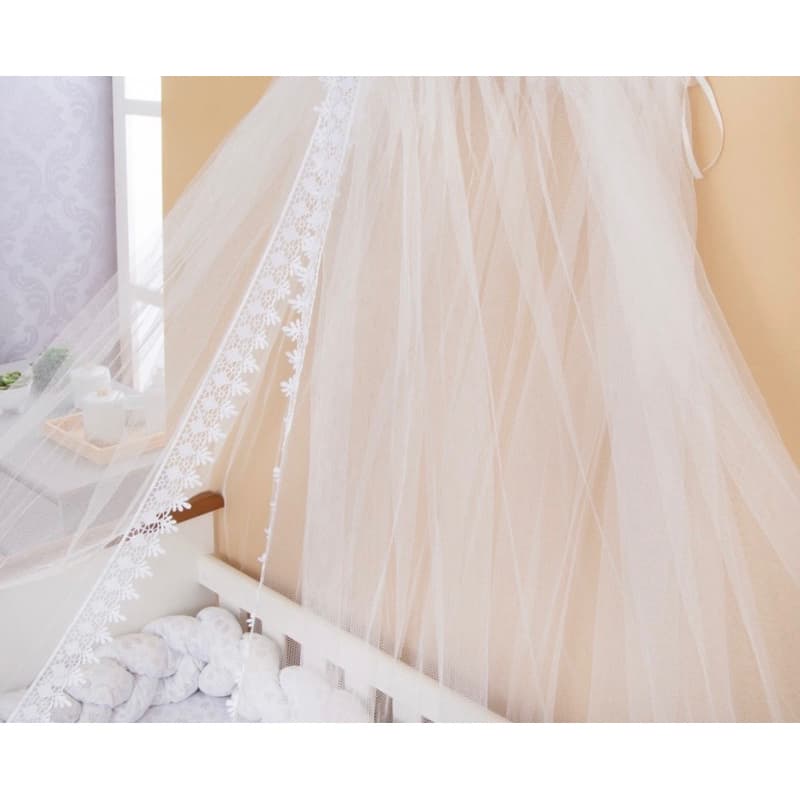 Mosquiteiro em tule todo branco SEM SUPORTE
