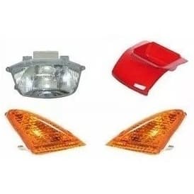 Farol + Piscas + Lente Lanterna Biz 100 1997 à 2005