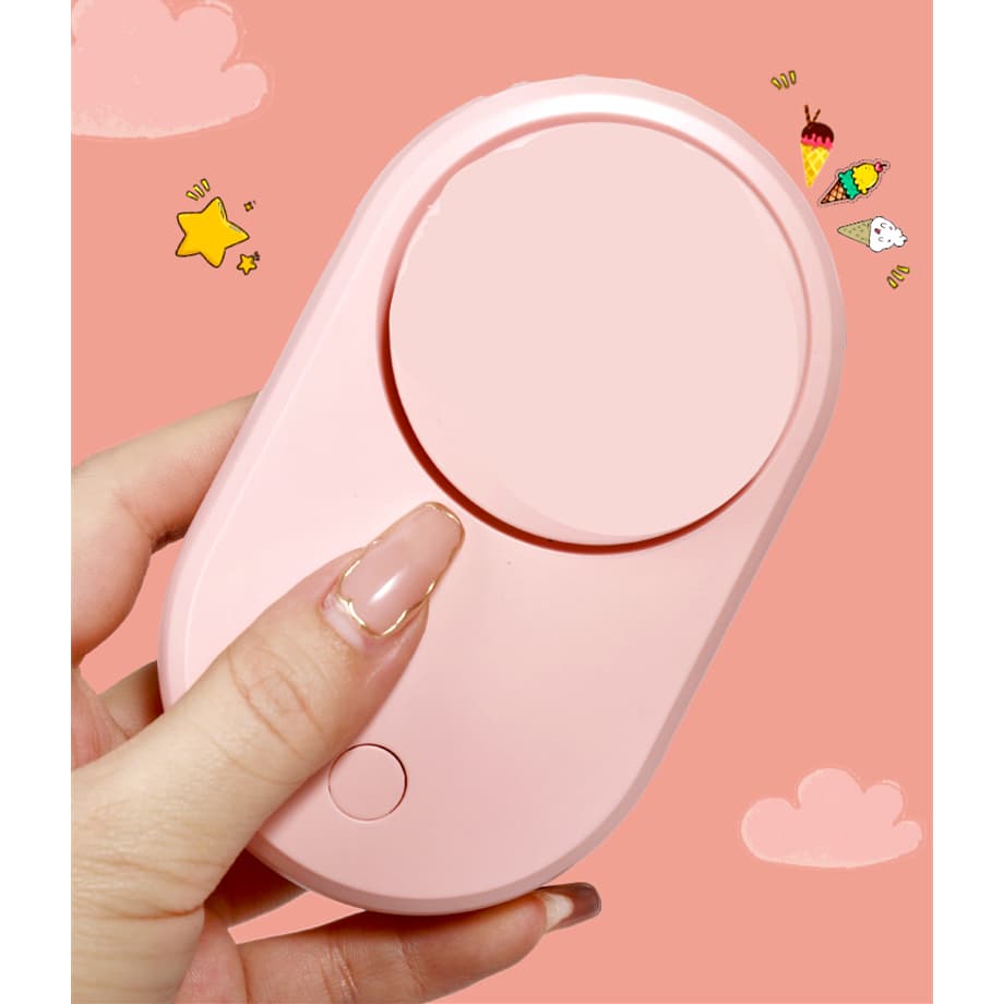 Mini Ventilador Fofo Portátil Para Secar Cola De Alongamento Cílios Carregamento USB