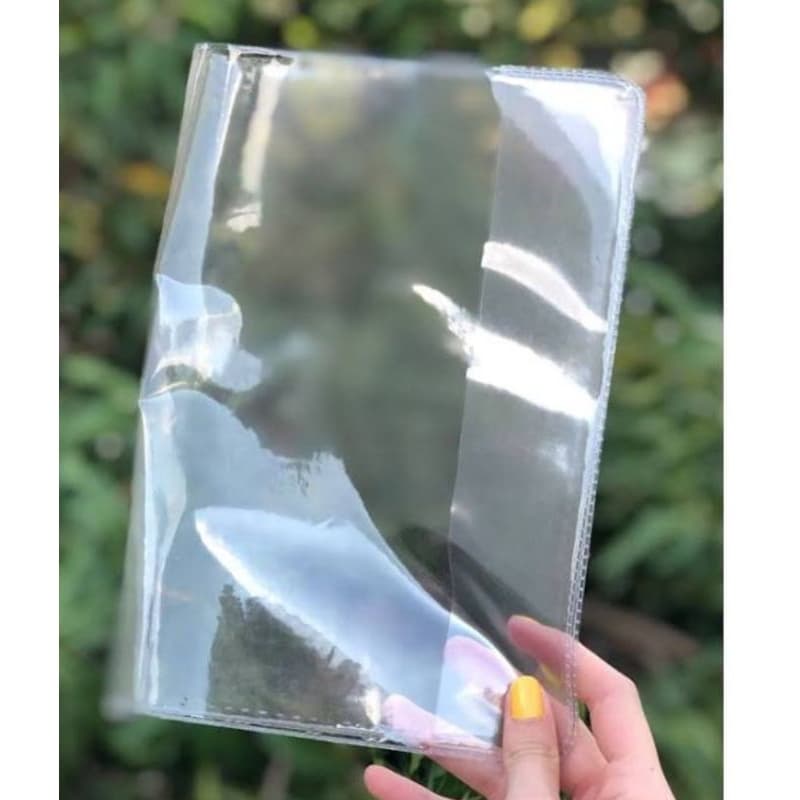 Kit 10 CAPA Protetora TRANSPARENTE para caderno CAPA DURA  96folhas (Máxima / Alibombom / Livros)