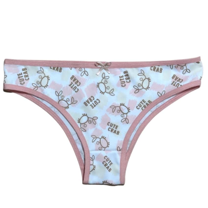 Kit 5 Calcinhas Menina Moça Juvenil Estampadas Para Revenda