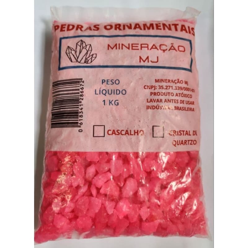 Cascalho Quartzo Colorido  Para Decoração Aquários Etc 1kg