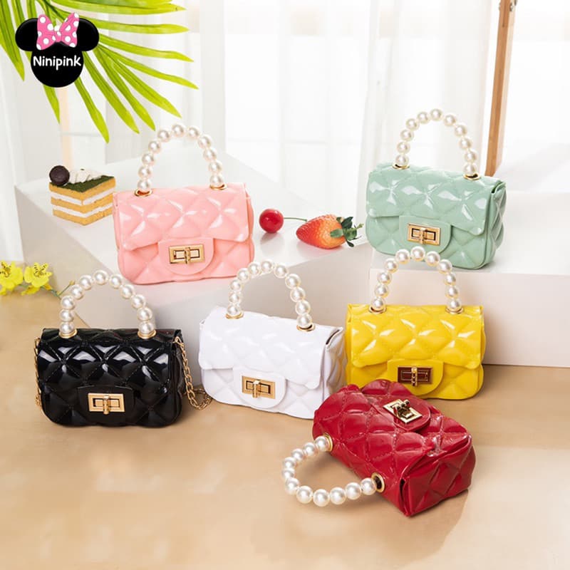 Bolsinha Infantil Mini Bag Blogueirinha Transversal Pérolas