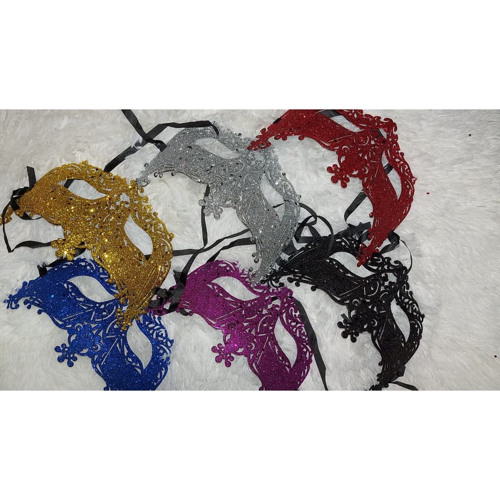 Máscara/Carnaval/Festas/ Super Luxo/Adereço/ Enfeites/Máscara com glitter/Baile de máscaras/Carnaval