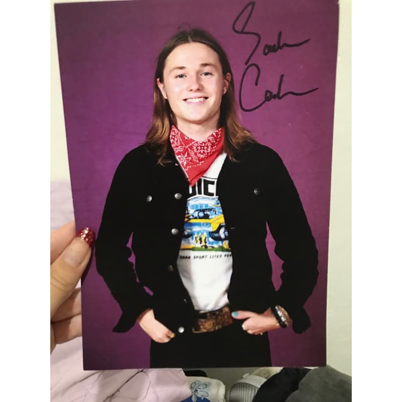 foto autografada sacha carlson julie and the panthoms