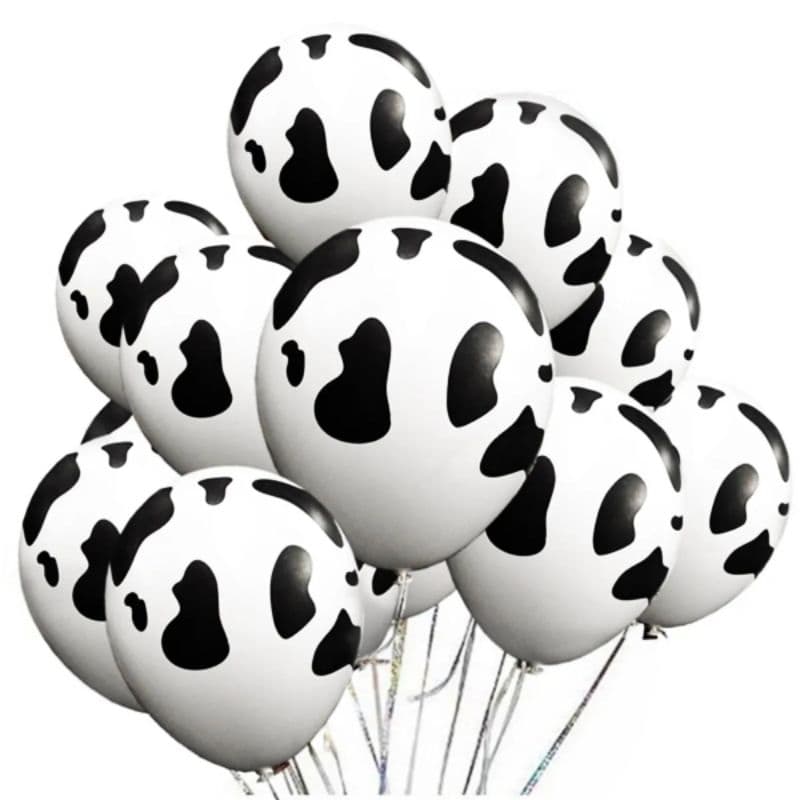 Pacote 25 Balões Bexigas tamanho  11” Tema Vaquinha – Decoração Festa 28cm