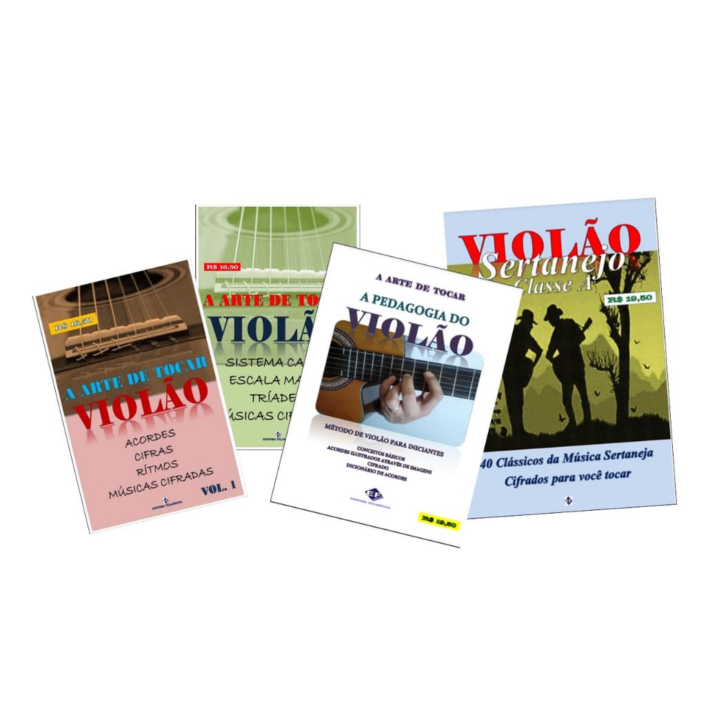 4 Métodos para Violão A Arte de Tocar - Curso Completo