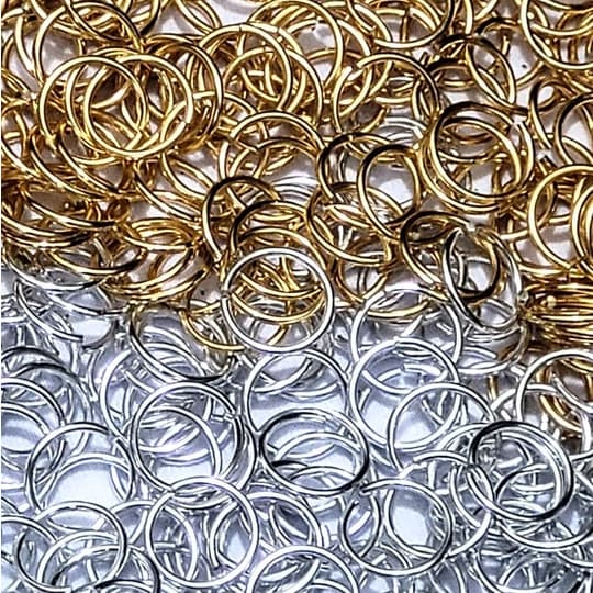 Argolinha 100 unds para Trança Nagô Afro Box Braids Jumbo Twist Dreads Enfeites Acessórios para Cabelo Jóias Brilho Ajustável Regulável Artesanato Dourada Prateada Penteados Trancista