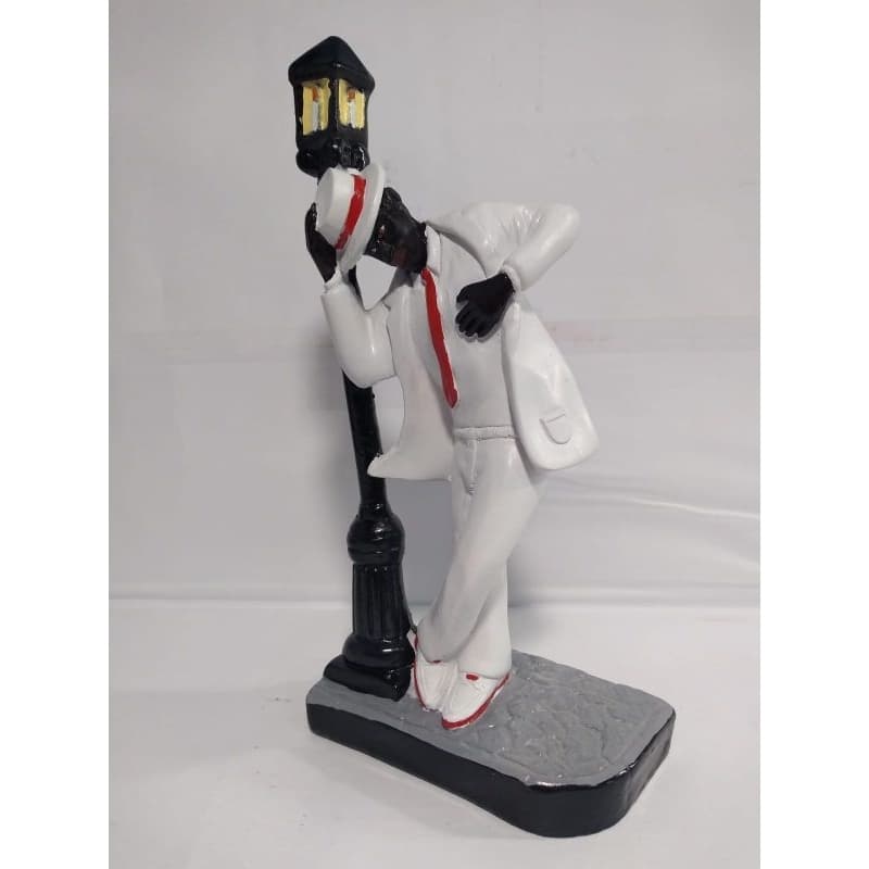 ESTATUA Zé Pelintra dançando c poste 23cm