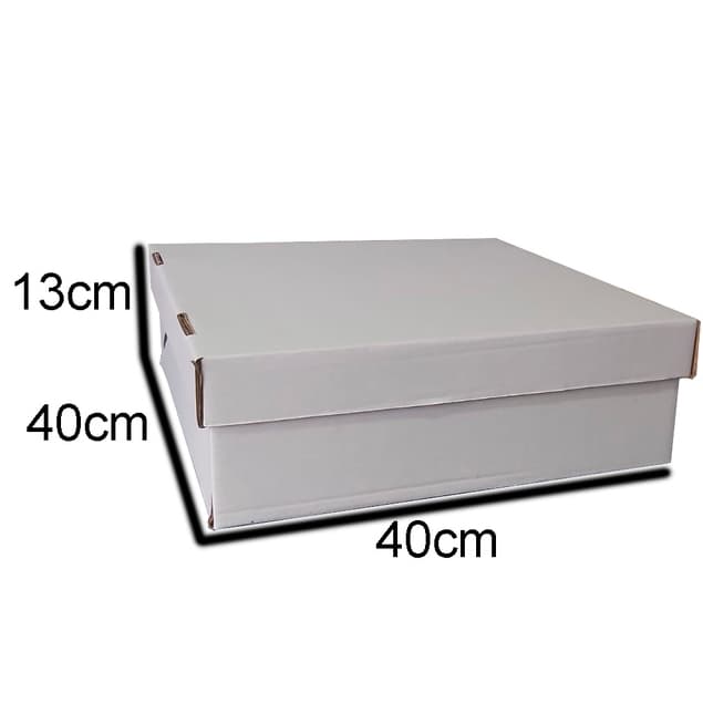 10 Caixas Para Bolo, Torta 40x40x13 Com Tampa - Caixa Papelão - Caixa Quadrada