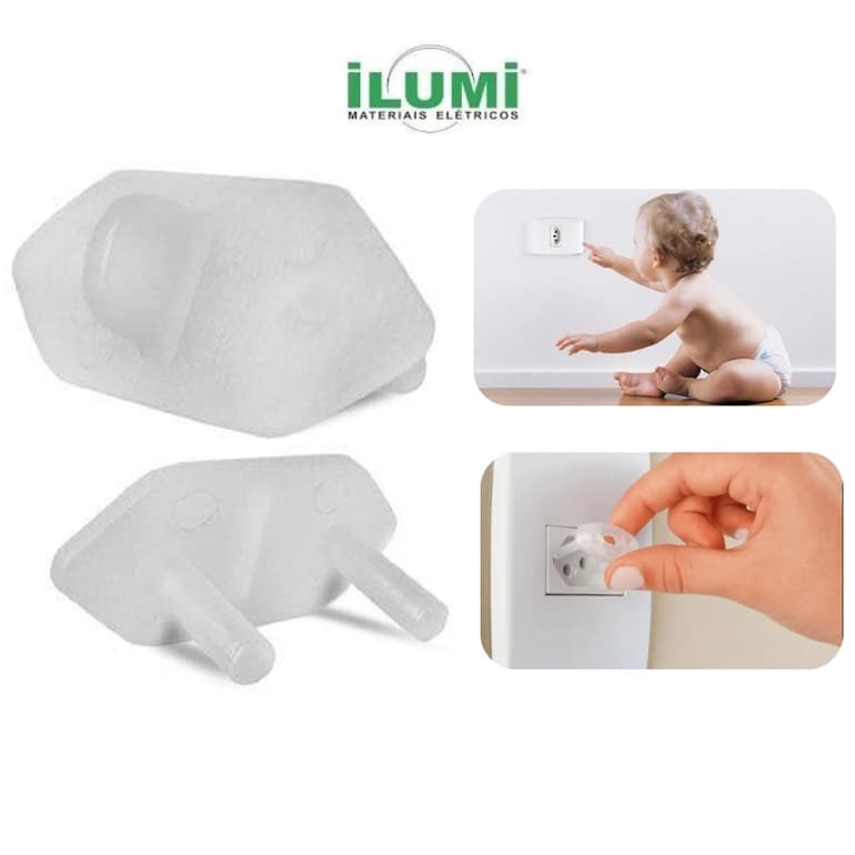 Kit 10 Protetor de Tomada Contra Choque Ilumi