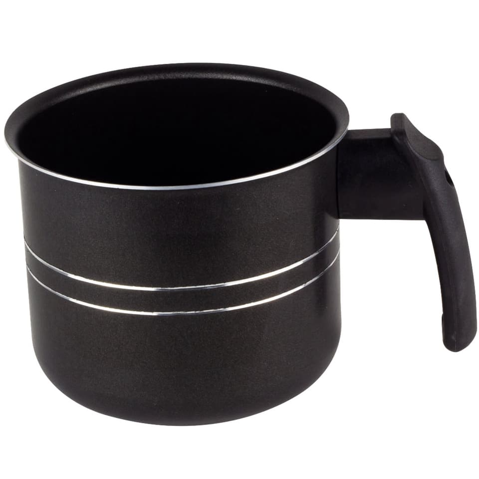 Canecão / Leiteira Antiaderente Preto | Resistente e Prático | Alumínio | Tamanhos nas Variações