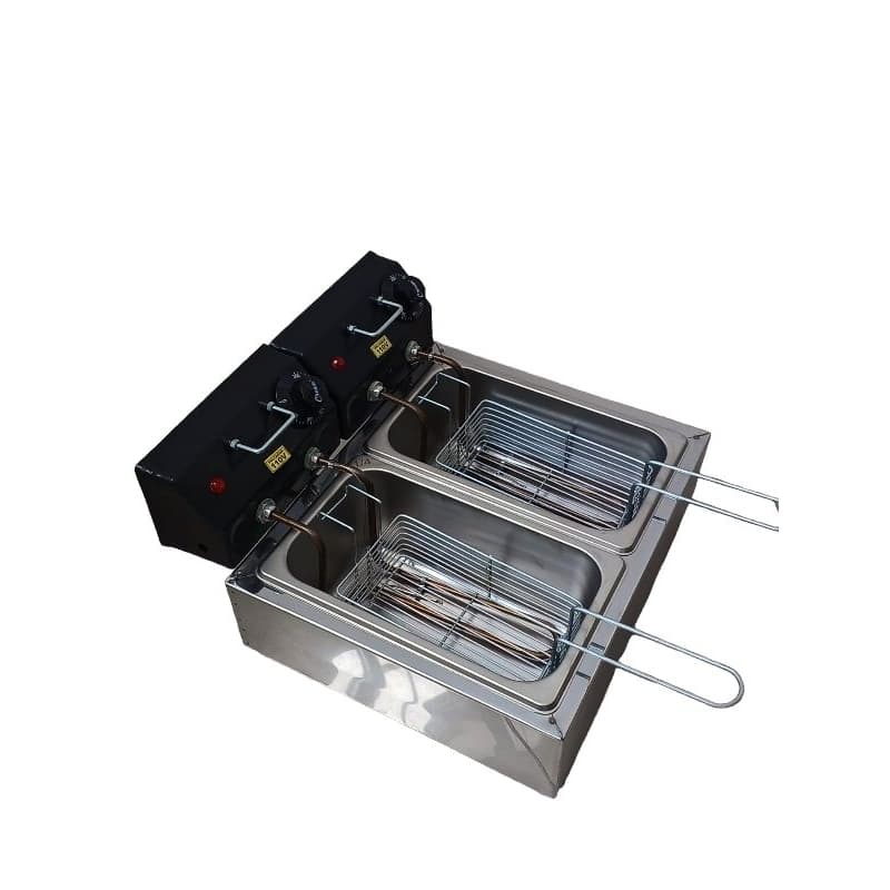 fritadeira elétrica 2 cubas 1,5L cada total 3l  SUPER OFERTA  promoção