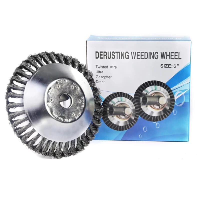 Escova De Aço Para Roçadeira Profissional Universal