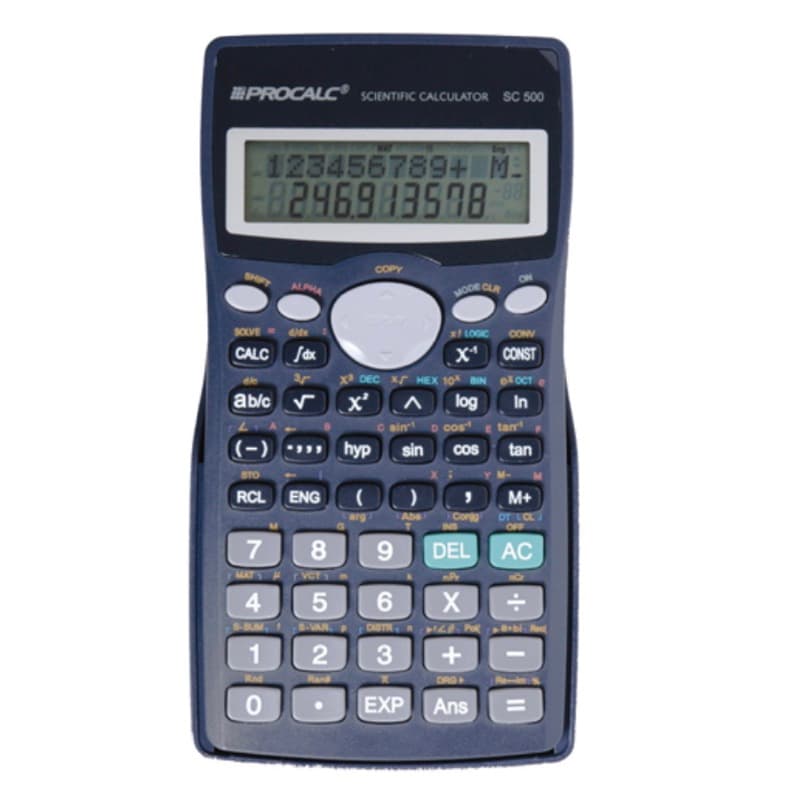 Calculadora Científica 10 + 2 Dígitos 401 Funções - SC500 - Procalc