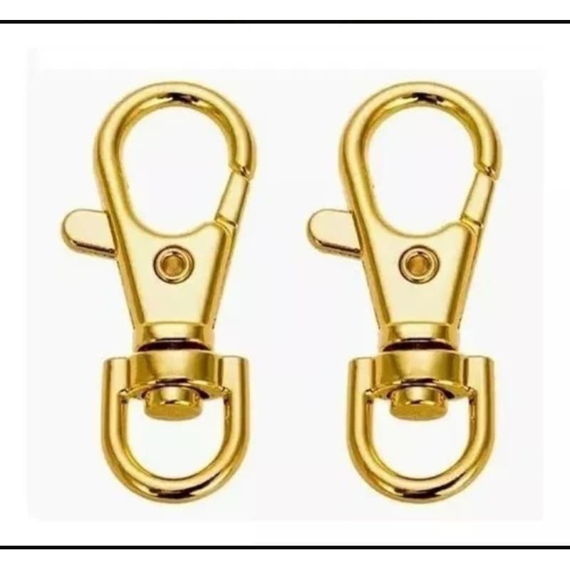 GANCHO MOSQUETÃO p ALÇA De BOLSAS E CHAVEIROS M (PAR)