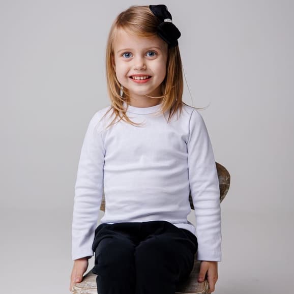 Blusa Feminina Infantil 4 ao 12 Manga Longa Menina Menino