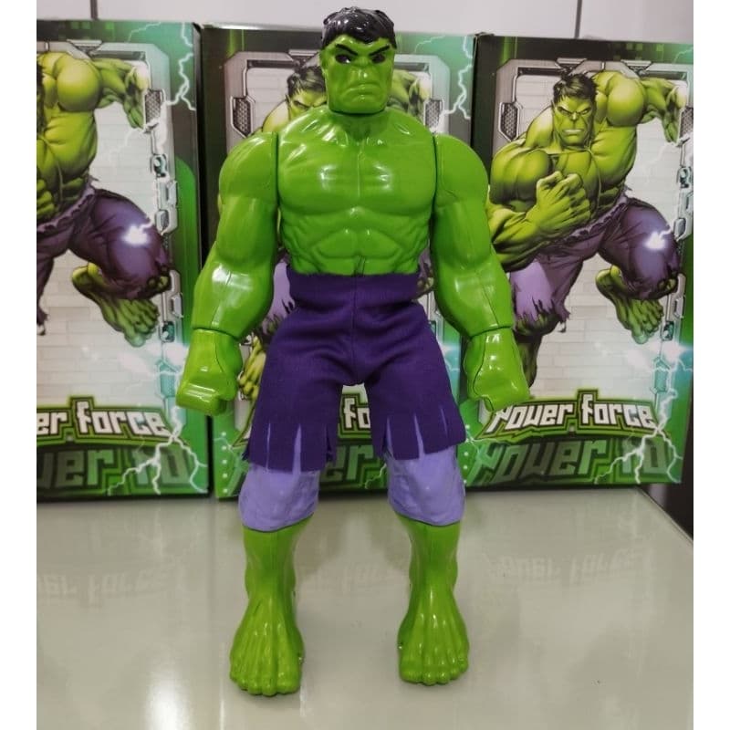 Boneco Hulk Grande - Incrivel Força - Grande - 30cm - Herois