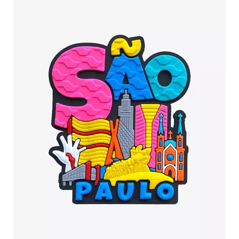 Ímã de geladeira emborrachado - SÃO PAULO/SP