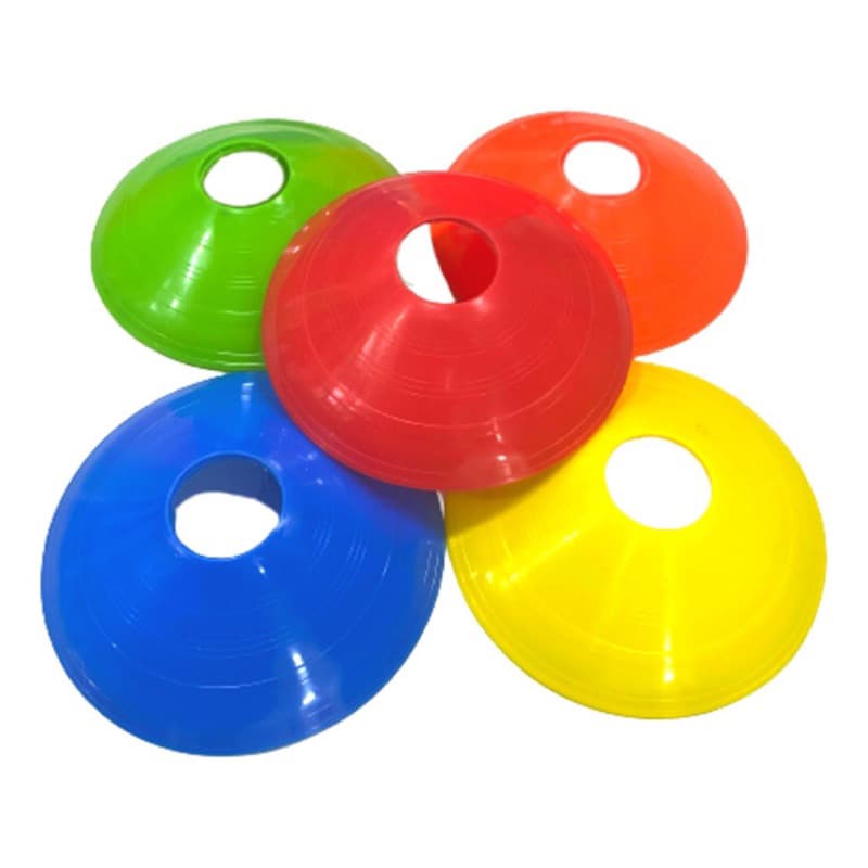 Kit 20 Cones Chinês Demarcatório Half Cone Chapéu Chinês Treino Funcional