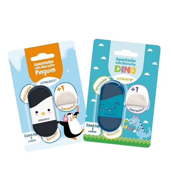 Apontador com Borracha PETS / LEO&LEO