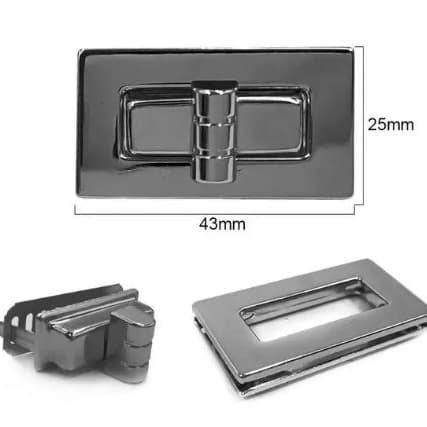 Fecho P/Bolsa RO150894 43mm X 25mm Und