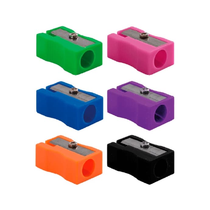 Apontador Escolar Simples Retangular Várias Cores Leo&Leo