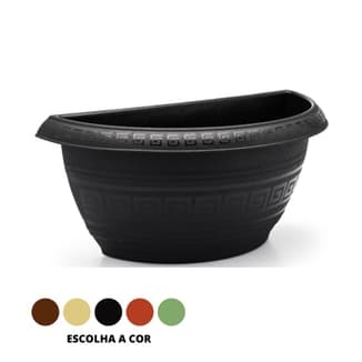 Kit 10 Vasos Meia Lua Para Parede 5 Litros Jardim Casa Decoração Jardinagem