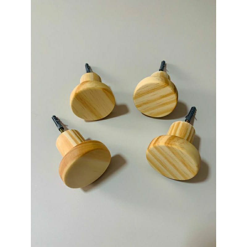 kit 4 Ganchos redondos/cabideiro de 5 centímetros.