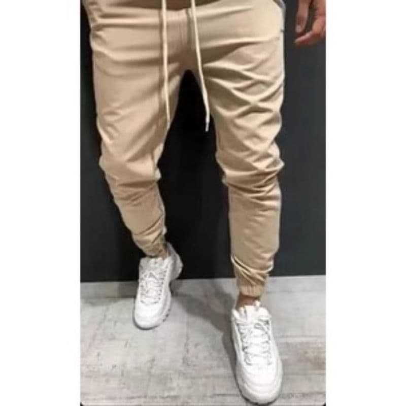 Calça Jogger Masculina Saja bege  Qualidade