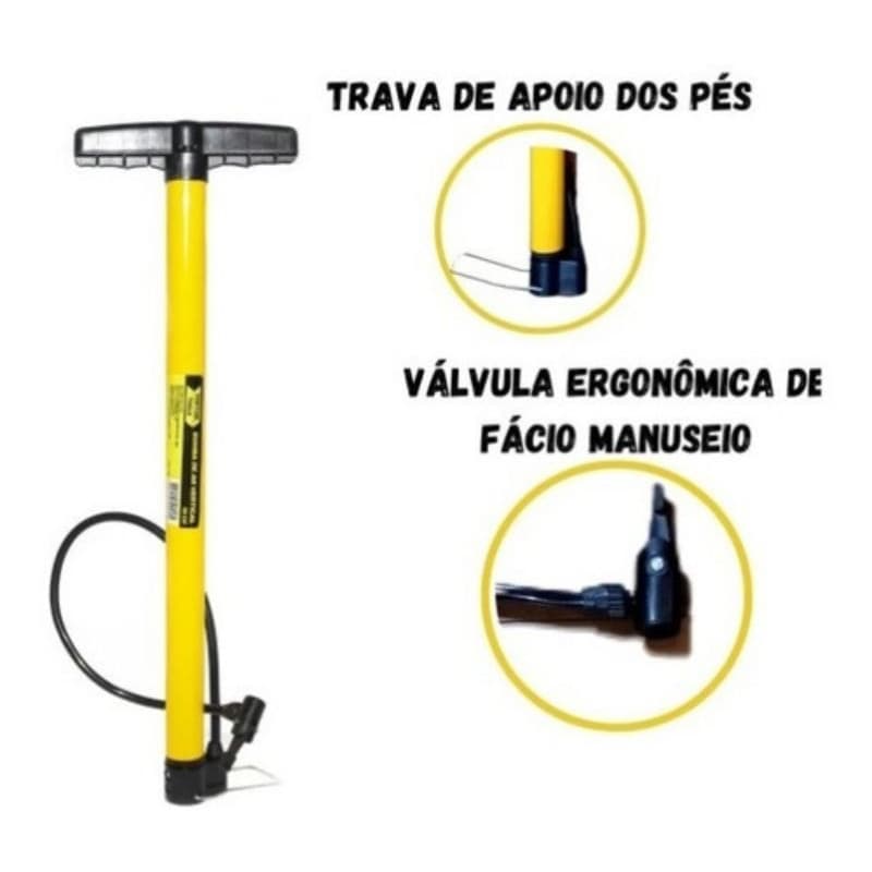 BOMBA DE AR P/ BICICLETA (50 CM) [FTK]