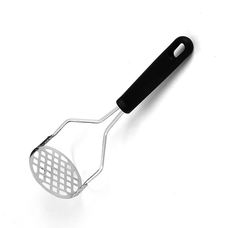 Amassador Batatas Espremedor Manual Legumes Multiuso Aço Inox Com Cabo Plastico Cozinha Multiuso