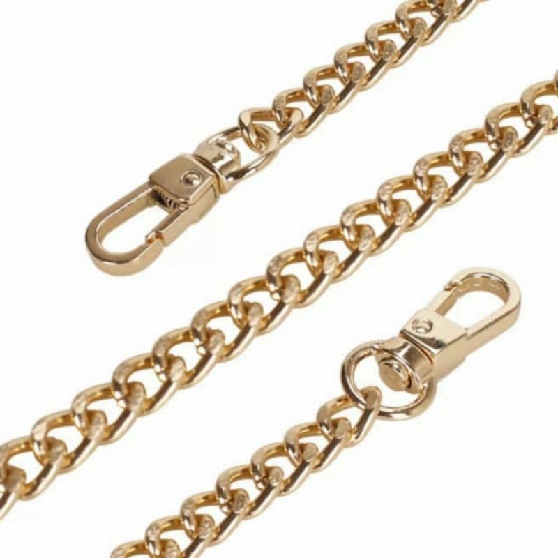 Alça Corrente Alumínio Para Bolsa 0.9mm C/ Mosquetão