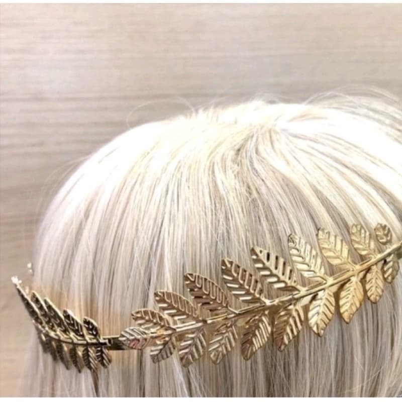 Coroa Dourada Estilo Deus/Deusa Grega – Acessório para Fantasia, Carnaval e Festas Temática Halloween Cosplay Mitológica