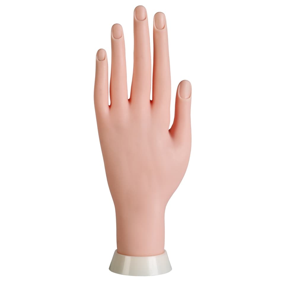 Mão De Treino Manicure Unhas em Gel Acrigel Porcelana