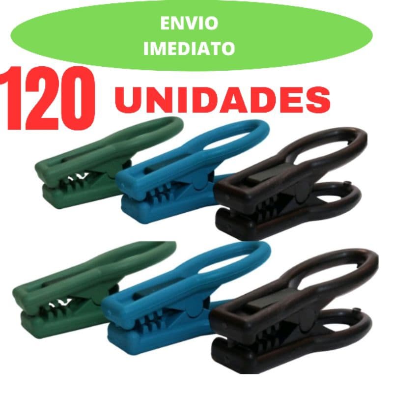 Kit 120 Prendedor De Roupas Pregador Pra Varal Reforçado Qualidade