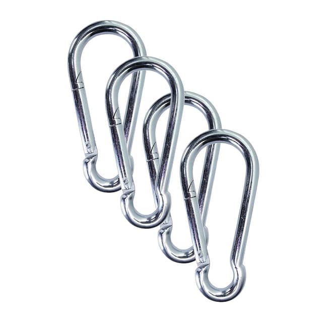 Kit 04 Mosquetão 8x80 Para Academia , Esportes E Carga