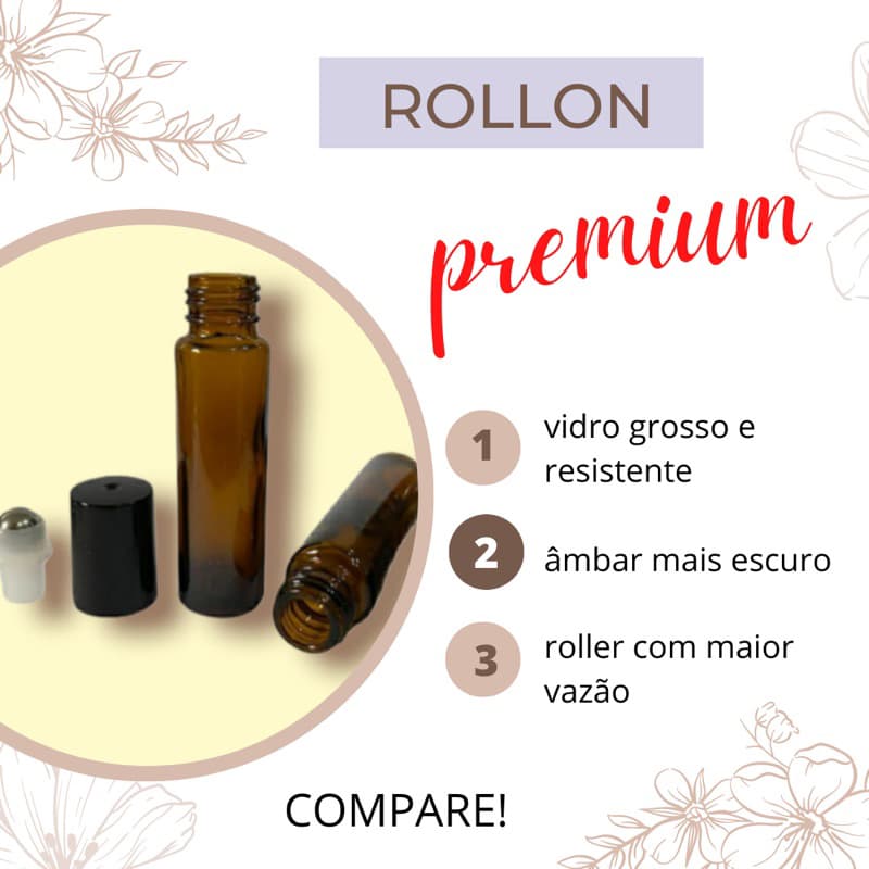 10 frascos vidro âmbar 10ml Premium (vidro grosso ) tampa preta