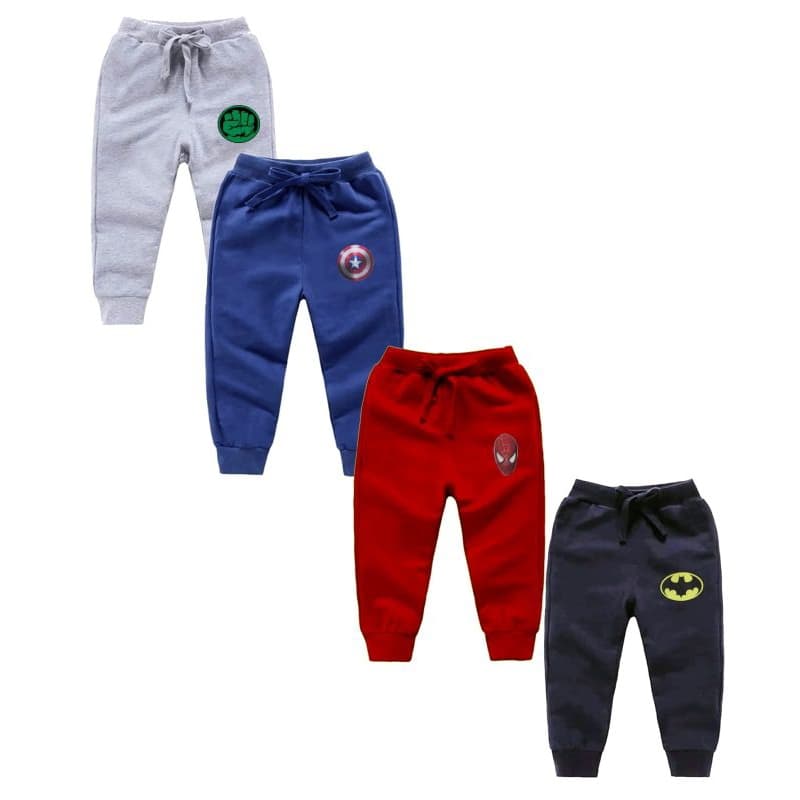 conjunto 4 calca moletom Herois Menino Super Personagens Jogger Oferta