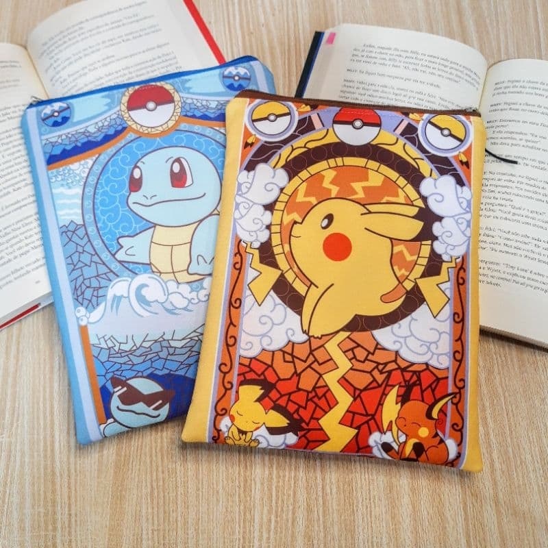 Bolsa Para Livros - Book Sleeve Pikachu