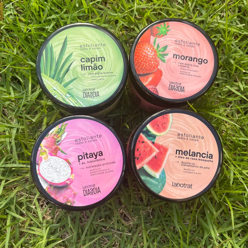 Esfoliante Corporal e Facial Labotrat 300g e 150g Skincare Pele Macia Remove Células Mortas