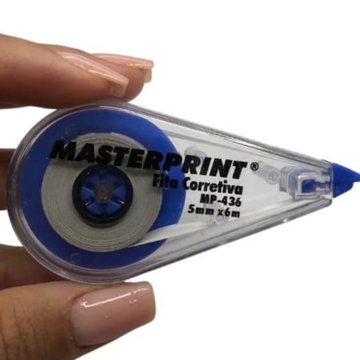 Fita Corretiva 5mm x 6 mts Corretivo Roller Tape Masterprint