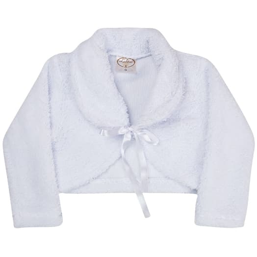 Bolero Infantil Manga Longa Roupa de Batizado Bolerinho Infantil Daminha de Honra
