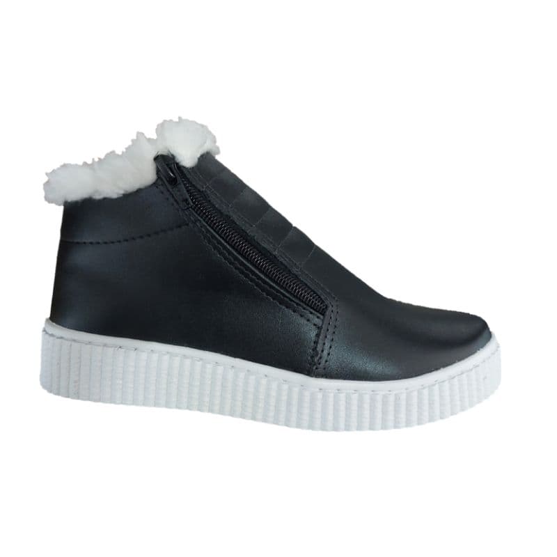 Tenis Botinha Feminino Bota Inverno Forrada Pelos Frio lã peluciada