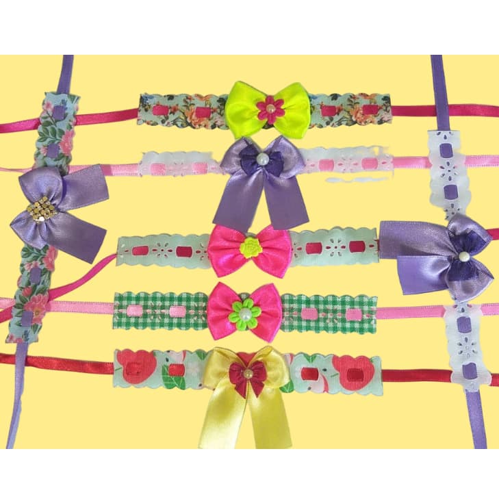 Gargantilhas pet passa fita 20 unidades - Pet Shop Banho E Tosa Cães e Gatos York Shire