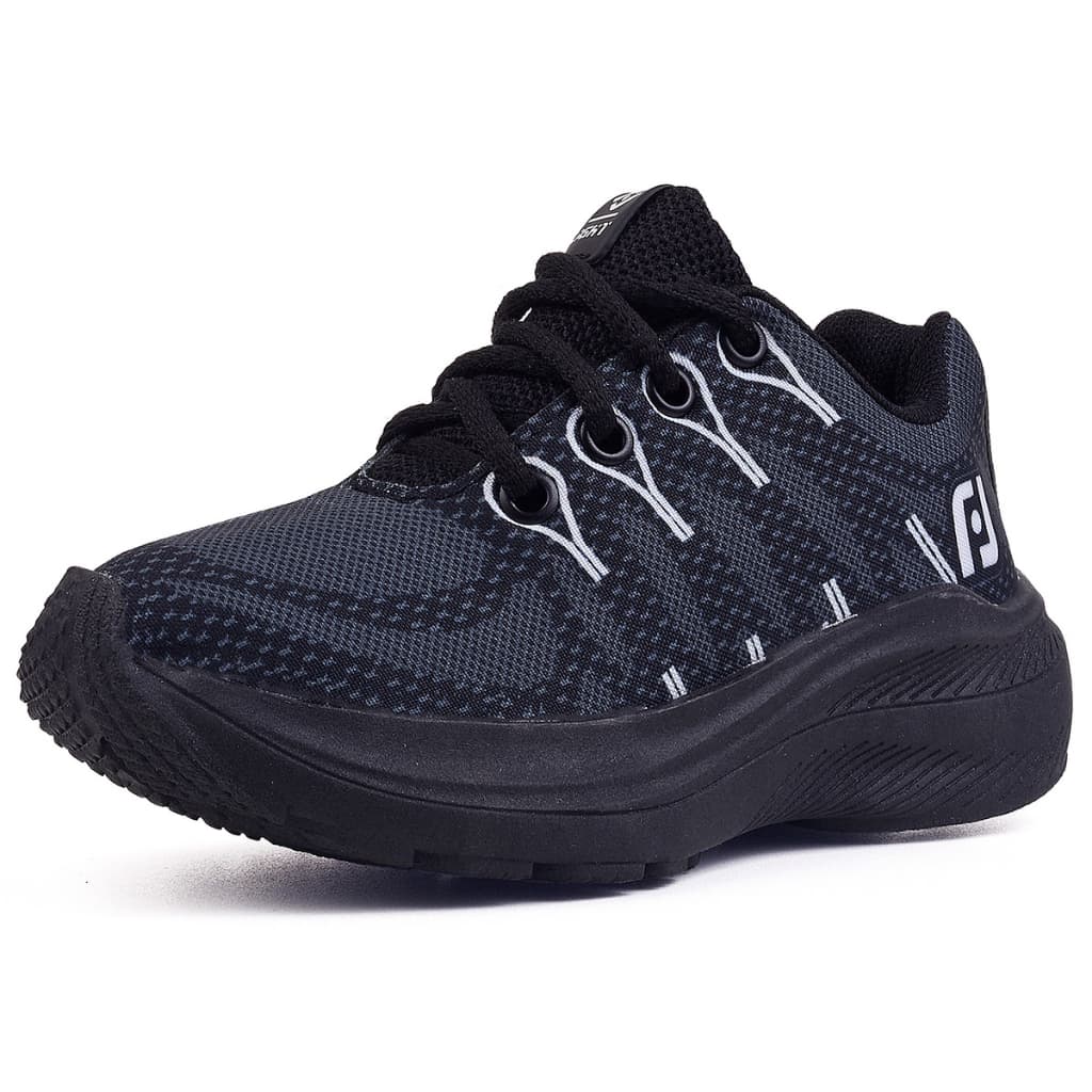 Tenis Infantil Meninos Casual Preto Preto Linkito