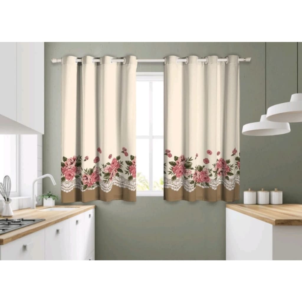 Cortina de Cozinha e Janela Oxford 2,00 X 1,50 Estampada Envio Rápido